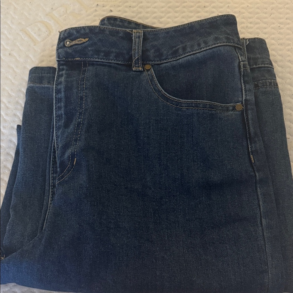 Rachel Zoe Women’s  Relaxed Fit Jeans in Deep Blue - Picture 4 of 4